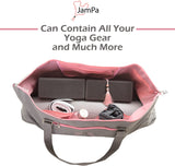 JamPa Yoga Mat Carrier | Yoga Bag with Full Zipper Closing | Adjustable Strap | Many Compartments | Easy to Carry | Extra Wide Mats Will Not Fit